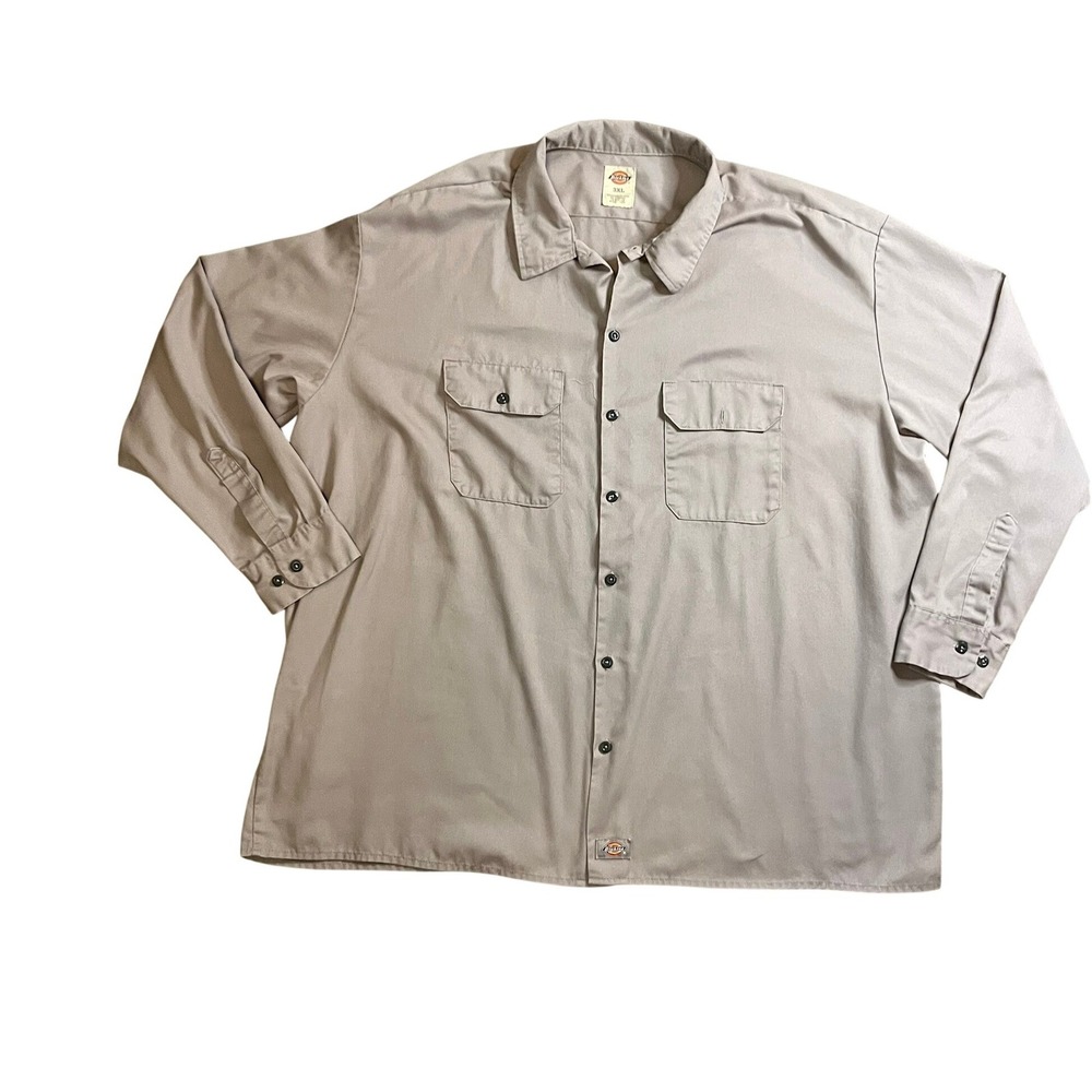 Dickies Mens 3XL Long Sleeve Work Shirt Button Down 574SV 3XL Skater HipHop Big‎